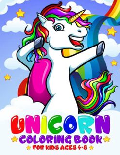 [VIEW] PDF EBOOK EPUB KINDLE Unicorn Coloring Book For Kids Ages 4-8: Rainbow, Mermaid Coloring Book