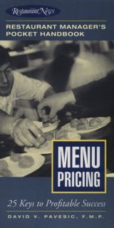 [READ] EBOOK EPUB KINDLE PDF Menu Pricing: Restaurant Manager's Pocket Handbook Series by  David V.