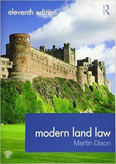 View KINDLE PDF EBOOK EPUB Modern Land Law by Martin Dixon 💏