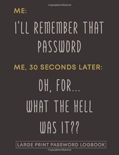 [Read] PDF EBOOK EPUB KINDLE Forgot My Password Book: Large Print Passwords Keeper | Funny Gift For