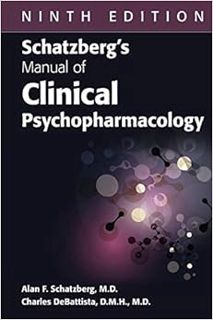 [GET] [PDF EBOOK EPUB KINDLE] Schatzberg's Manual of Clinical Psychopharmacology by Alan F. Schatzbe