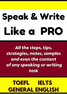 ACCESS [PDF EBOOK EPUB KINDLE] Speak & Write Like a PRO: How to Speak & Write Efficiently: All the s