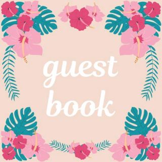 [GET] PDF EBOOK EPUB KINDLE Guest Book: Sign in book with Hawaiian flower floral design- Great for l