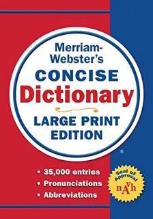 Read KINDLE PDF EBOOK EPUB Merriam-Webster’s Concise Dictionary: Large Print Edition by  Merriam-Web
