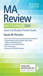[Get] EBOOK EPUB KINDLE PDF MA Review NotesPlus: Exam Certification Pocket Guide by  Susan Perreira