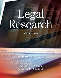 [READ] KINDLE PDF EBOOK EPUB Legal Research by  William H. Putman &  Jennifer Albright 📰