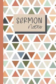 [VIEW] [PDF EBOOK EPUB KINDLE] Sermon Notes: 6 x 9 Church Notes Notebook and Sermon Notes Journal, B