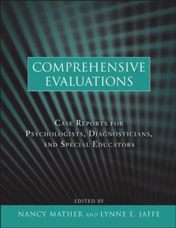 [View] EPUB KINDLE PDF EBOOK Comprehensive Evaluations: Case Reports for Psychologists, Diagnosticia