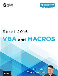 Access PDF EBOOK EPUB KINDLE Excel 2016 VBA and Macros (MrExcel Library) by  Bill Jelen &  Tracy Syr