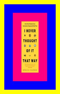 READDOWNLOAD@) I Never Thought of It That Way Read book ^ePub By Monica GuzmÃ¡n