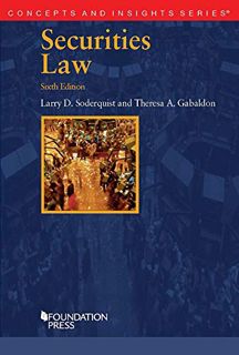 [READ] [PDF EBOOK EPUB KINDLE] Securities Law (Concepts and Insights) by  Larry D. Soderquist &  The