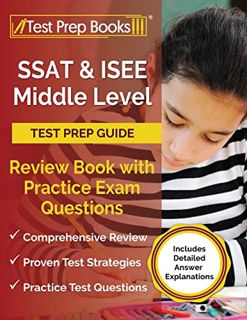GET KINDLE PDF EBOOK EPUB SSAT and ISEE Middle Level Test Prep Guide: Review Book with Practice Exam