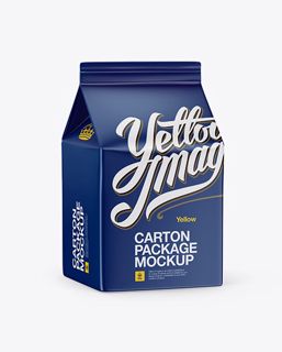 Download Free Carton Package Mockup - Half Side View PSD Templates