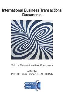 GET [KINDLE PDF EBOOK EPUB] International Business Transactions - Documents: Vol. I - Transactional