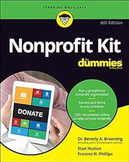 View EBOOK EPUB KINDLE PDF Nonprofit Kit For Dummies by Beverly A. Browning,Stan Hutton,Frances N. P