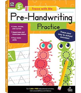 [Access] PDF EBOOK EPUB KINDLE Trace With Me: Pre-Handwriting Practice Workbook, Handwriting Workboo