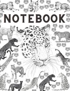 [Get] [KINDLE PDF EBOOK EPUB] College Ruled Notebook: Leopard Cover Print Notebook: Large 8.5 x 11 -