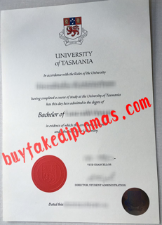 University of Tasmania fake diploma for sale.