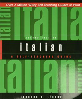 View [KINDLE PDF EBOOK EPUB] Italian: A Self-Teaching Guide, 2nd Edition by  Edoardo A. Lèbano 💘