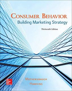 Access [EPUB KINDLE PDF EBOOK] Consumer Behavior: Building Marketing Strategy by  David L Mothersbau