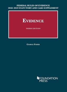 View [KINDLE PDF EBOOK EPUB] Federal Rules of Evidence 2018-2019 Statutory and Case Supplement to Fi