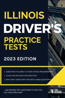 [GET] KINDLE PDF EBOOK EPUB Illinois Driver’s Practice Tests: + 360 Driving Test Questions To Help Y
