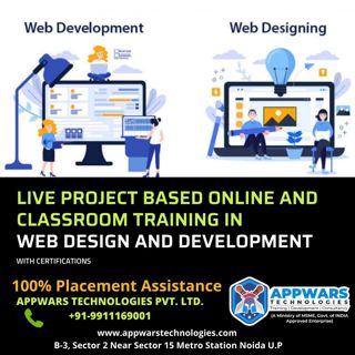 The best institute for training web designing in Noida ncr