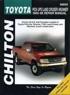 [Read] [EPUB KINDLE PDF EBOOK] Toyota Pick-ups, Land Cruiser, and 4 Runner, 1989-96 (Chilton Total C