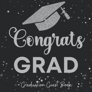 (PDF) Kindle Graduation Guest Book: Black & Silver Grey Themed Party Decoration | Sign in Message G