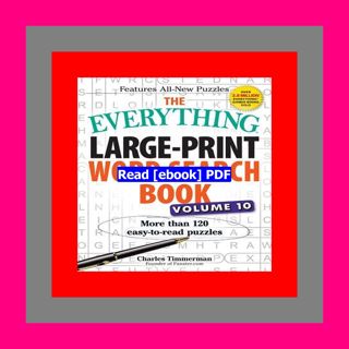 Read ebook [PDF] The Everything Large-Print Word Search Book  Volume 1