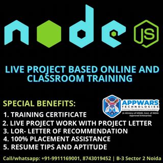 Best training institute for Node JS in Noida ncr