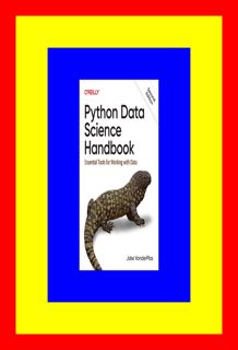 PDF Download Python Data Science Handbook Essential Tools for Working with Data ReadOnline