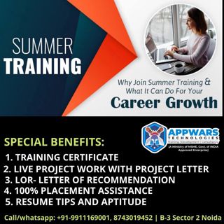 Summer internship by Appwars technologies