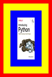 Download eBooks PDF  MOBI Introducing Python Modern Computing in Simple Packages DOWNLOAD