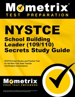 [PDF] READ EBOOK NYSTCE School Building Leader (109/110) Secrets Study Guide: NYSTCE Exam Review an