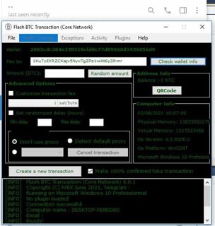 Flash BTC Transaction Software (Core Network) New Version