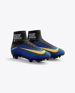 27+ Download Free Cuffed Soccer Cleats mockup (Half Side View) Apparel Mockups PSD Templates