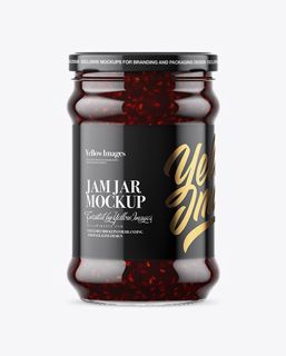 35+ Download Free Clear Glass Jar with Raspberry Jam Mockup Mockups PSD Templates