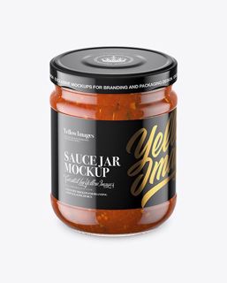 75+ Download Free Clear Glass Jar with Bolognese Sauce Mockup (High-Angle Shot) Mockups PSD Template