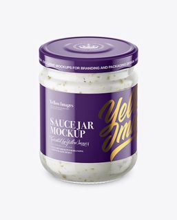 57+ Download Free Clear Glass Jar with Garlic Sauce Mockup (High-Angle Shot) Packaging Mockups PSD T