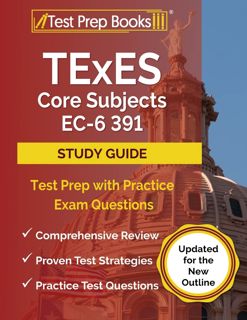( PDF/READ)- DOWNLOAD TExES Core Subjects EC-6 391 Study Guide  Test Prep with Practice Exam Quest