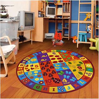 Furnish my Place 740 ABC with Numbers ABC Area Rug for Kids, Educational Alphabet Letter