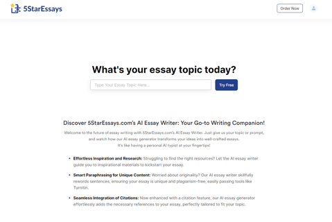 5StarEssays.com Essay Generator: A Reliable Essay Writing Tool in 2024