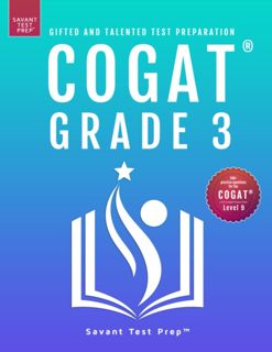(^KINDLE/BOOK)->DOWNLOAD COGAT Grade 3 Test Prep: Gifted and Talented Test Preparation Book - Two P