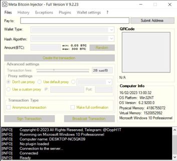 Meta Bitcoin Injector – Full Version V 9.2.23
