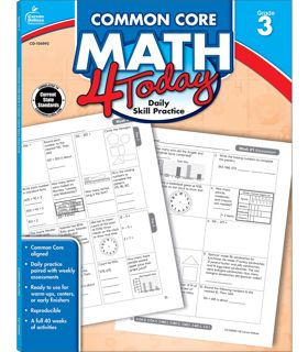 (^PDF/BOOK)- READ Carson Dellosa Common Core Math 4 Today WorkbookÃ¢Â€Â”Reproducible 3rd Grade Mat