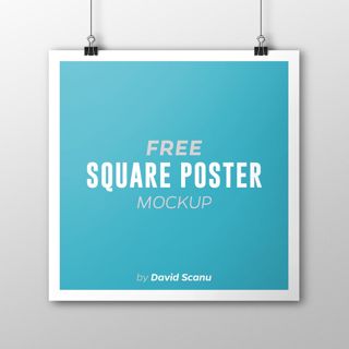211+ Free Download Square Paper Mockup Psd Template