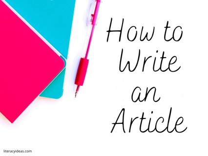 How to write an article?