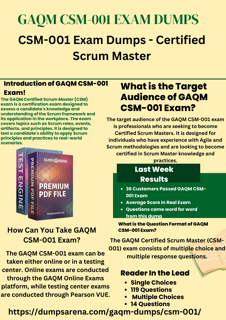 Boost Your GAQM CSM-001 EXAM DUMPS With These Tips