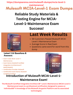 Are there any sample questions available for the MCIA-Level-1 Exam Dumps?